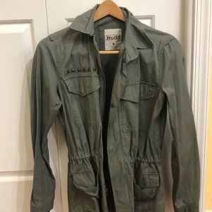 Army jacket with studs